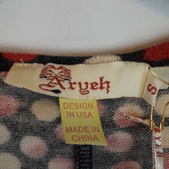 Nwt Aryeh Bell sleeve polka dot knit dress - Picture 5 of 7